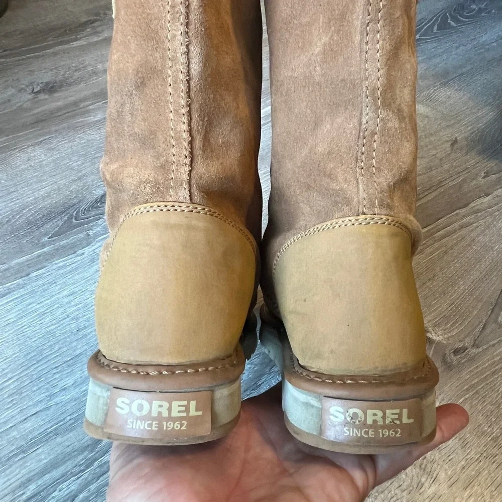 Sorel Tall Campus Boot Brown Suede Leather Womens 6.5 UK 4.5‎ EU 37.5